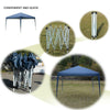 New 3x3m Waterproof Outdoor Pop Up Gazebo Marquee Canopy Party Wedding Tent Blue