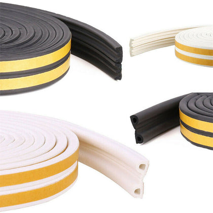 Thick Weather Foam Draught Excluder Rubber Seal Strip Garage Door Protector Tape