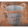 3 x Vintage Zinc Plant Garden Flower Pot Holder Basket Wall Outdoor Indoor Decor