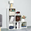 Wooden 6 Cube White Bookcase Shelving Unit Display Storage Shelf Office Home