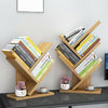 5Tiers Tree Bookcase Book Shelf Shelving Display Table Tidy Organizer Rack Stand