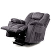 Electric Massage Recliner Chair Fabric Velvet Tub Armchair Fireside Living Room
