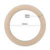 2X Wooden Gymnastic Rings Fitness Training Strength Home Gym Workout Bodyweight