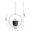 Wall Hanging Planter Flower Pot Metal Basket Bowl Decor Garden Indoor Black/Gold