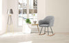 1xRocking Chair Rocker Relax Chair Leisure Linen with Comfortable Padded Seat UK