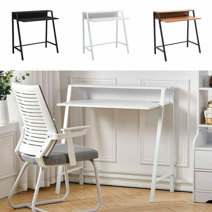 Compact Computer Desk PC Laptop Stand With Shelf Stand Home Office Workstation