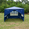 3X3M Garden Up Metal Marquee Gazebo Wedding Canopy Heavy Duty Party Tent 4 Sides