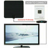 HDTV Digital TV Antenna Indoor Aerial HD Freeview Signal Thin 100 Mile UK New