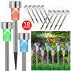Solar Powered Post Lights LED Stainless Steel Outdoor Lighting Garden Patio