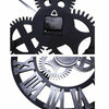 Large Garden Wall Clock Roman Numerals Skeleton Open Face Metal Outdoor Decor UK