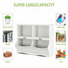 Kids White Storage Cubby Children Books Toys Organiser Wood Bins Scrapbooks Fun