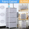 Fabric Chest of Drawers Cabinet Storage Unit Bedside Table w/ 2/3/4/5 Drawers UK