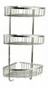 STAINLESS STEEL CORNER SHOWER CADDY BATHROOM STORAGE SHELF ORGANIZER BASKET