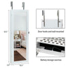 Jewellery Cabinet Mirror Door Hanging Wall Mounted Jewellery Storage UK
