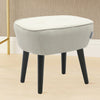 Modern Fabric Sofa Stool Upholstered Foot Rest Padded Seat Accent Chairs Lounge