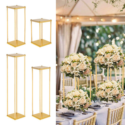 Wedding Pedestal Flower Stand 40/60/80/100cm Metal Column Floral Display Rack