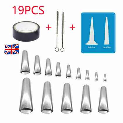 19pc Perfect Caulking Finisher Nozzle Applicator Caulk Sealant Finishing Tool UK