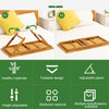 Adjustable Height Wooden Laptop Table Stand Foldable Desk Bed Computer Sofa