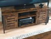 Industrial Style TV Unit Stand Vintage Storage Media Cabinet Rustic Sideboard