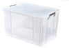 5 L LITRE CLEAR PLASTIC STORAGE BOXES WITH LID STACKABLE STACKING CLIP LOCK LID