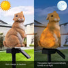 LED Solar Powered Garden Lights Owl Animal Rabbit Lawn Ornament Waterproof Lamp