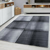 MODERN DESIGN RUG BLACK GREY SOFT LARGE LIVING ROOM FLOOR BEDROOM CARPET RUGS
