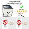 Super 436 LED Solar Powered Lights Outdoor Wall Security Bright Garden PIR Lamp