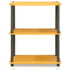 Furinno Turn-N-Tube 3-Tier Compact Multipurpose Shelf Display Rack Bookshelf