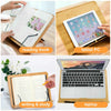 Bamboo Receipe Display Cook Book Stand Foldable Holder for Booksipads Rest