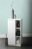 Modern White Wooden Gloss Bathroom Storage Console Cupboard Standing Unit
