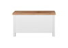 Astbury Ottoman Blanket Box Chest Bench Seat Storage Cabinet White and Oak