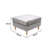 Square Stool Velvet Padded Hallway Living Room Footstool Pouffe Coffee Table