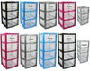 PLASTIC STORAGE DRAWERS DRAW TOWER UNIT MINI DESKTOP / LARGE HOME SCHOOL