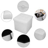 Folding Ottoman Storage Box Pouffe Seat Stool Home Chair Footstool Storage-Bench