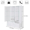 Cube DIY Plastic Storage Wardrobe Shoe Organizer Shelves Unit Hanging Cabinet UK
