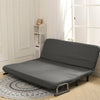 2-3 Seater Fabric Nordic Sofa Bed Padded Couch Two Person Sleeper Beds Settee