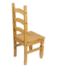 Corona Dining Chairs x 2 Slat Back Mexican Pine