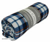 Tartan Check Polar Fleece Throw Blanket Picnic Beach Park Travel 120cm x 150cm