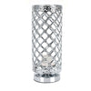 Modern Table Lamp Genuine Crystal Dimmer Chrome Lounge Light Home UK