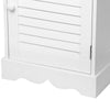 White Bedside Table, Bathroom / Hallway Cabinet Cupboard Slim/Small With Storage