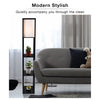 LED Wooden Floor Lamp 3-tier Open Storage Display Shelf Standing Reading Light