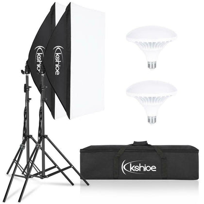 Photography Studio LED Softbox Lighting Photo Soft Box Light Stand Kit