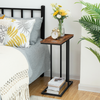 C Shaped End Table Sofa Side Table Coffee Table Wooden Living Room