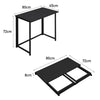 Black Computer Desk Study Table PC Laptop Workstation Home Office Furniture Wood