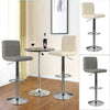 2x Breakfast Bar Stools Cushioned Seat Swivel Gas Lift Foot Rest Kitchen Counter