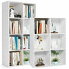 6,8 White Cubes Storage Bookcase Wooden Shelving Display Storage Unit Organizer