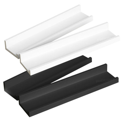 2 x 45cm Narrow Floating Wall Shelves Photo Frame Picture Ledge Display Rack