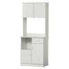 Freestanding Kitchen Cabinet Storage Unit Pantry Cupboard Organiser White