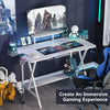 Tribesigns Gaming Desk PC Notebook Laptop Desk with Cup Holder Headphone Hook