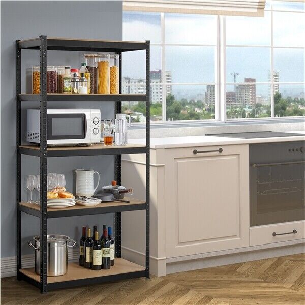 Standing Racking 5-Tier Storage Shelves Standing Racking Shelving Units, for Shed/Offic ...